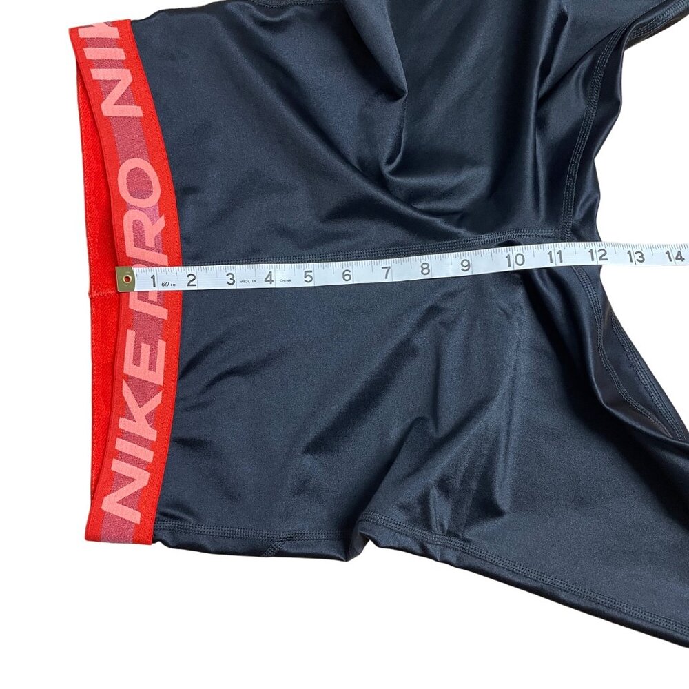 NIKE PRO LEGGINGS HIGH RISE DA0570-010 SIZE M ATHLETIC STRETCH TRAINING 7/8 LOGO - Picture 9 of 10